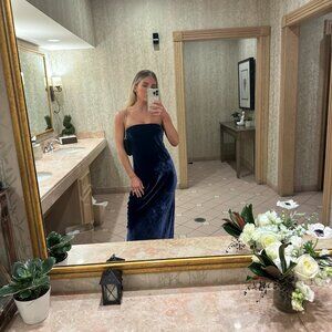 Reformation Strapless Long Dress